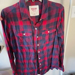 Navy & Red flannel